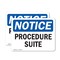 Signmission Procedure Suite, 10 in W x Rectangle, Vinyl Decal OS-2PACK-NS-D-710-L-17877 - alternate 1